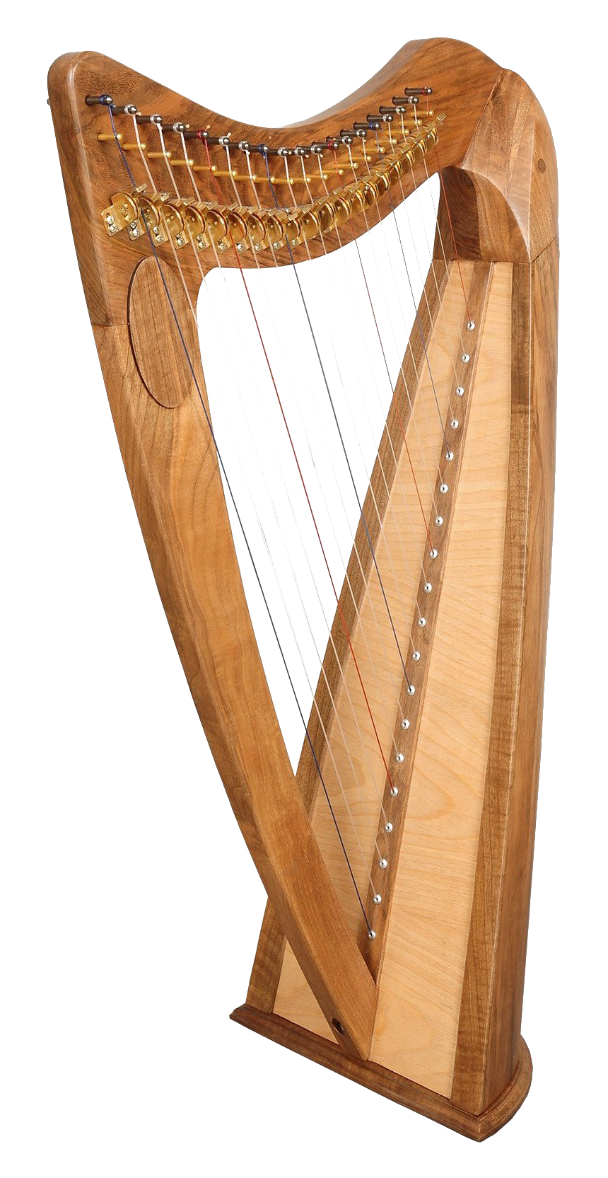 Irish Harp Instrument PNG Transparent Image