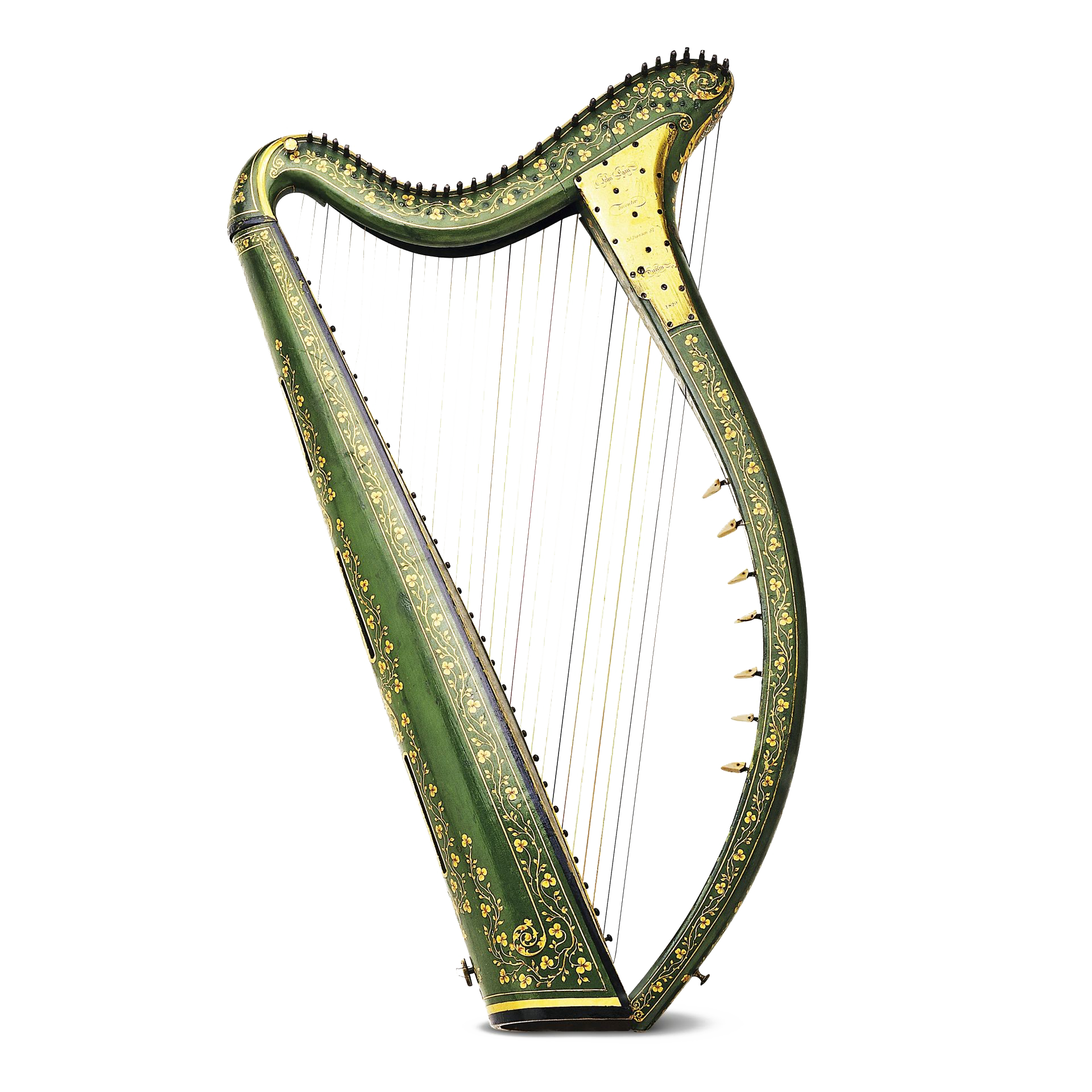 Irish Harp Instrument Transparent Images