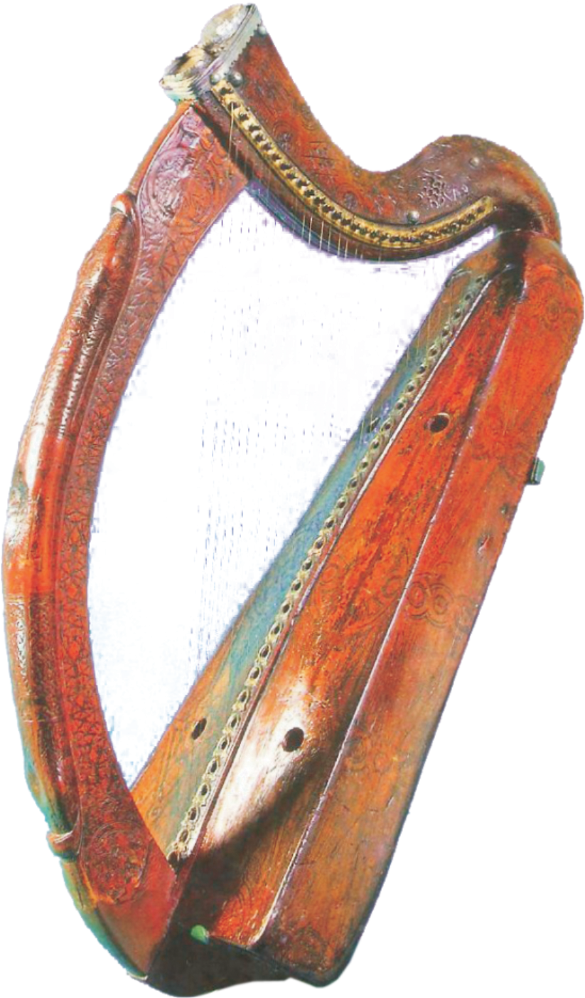 Irish Harp PNG Background Image