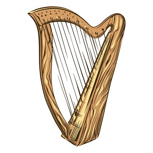 Irish Harp PNG Image Background