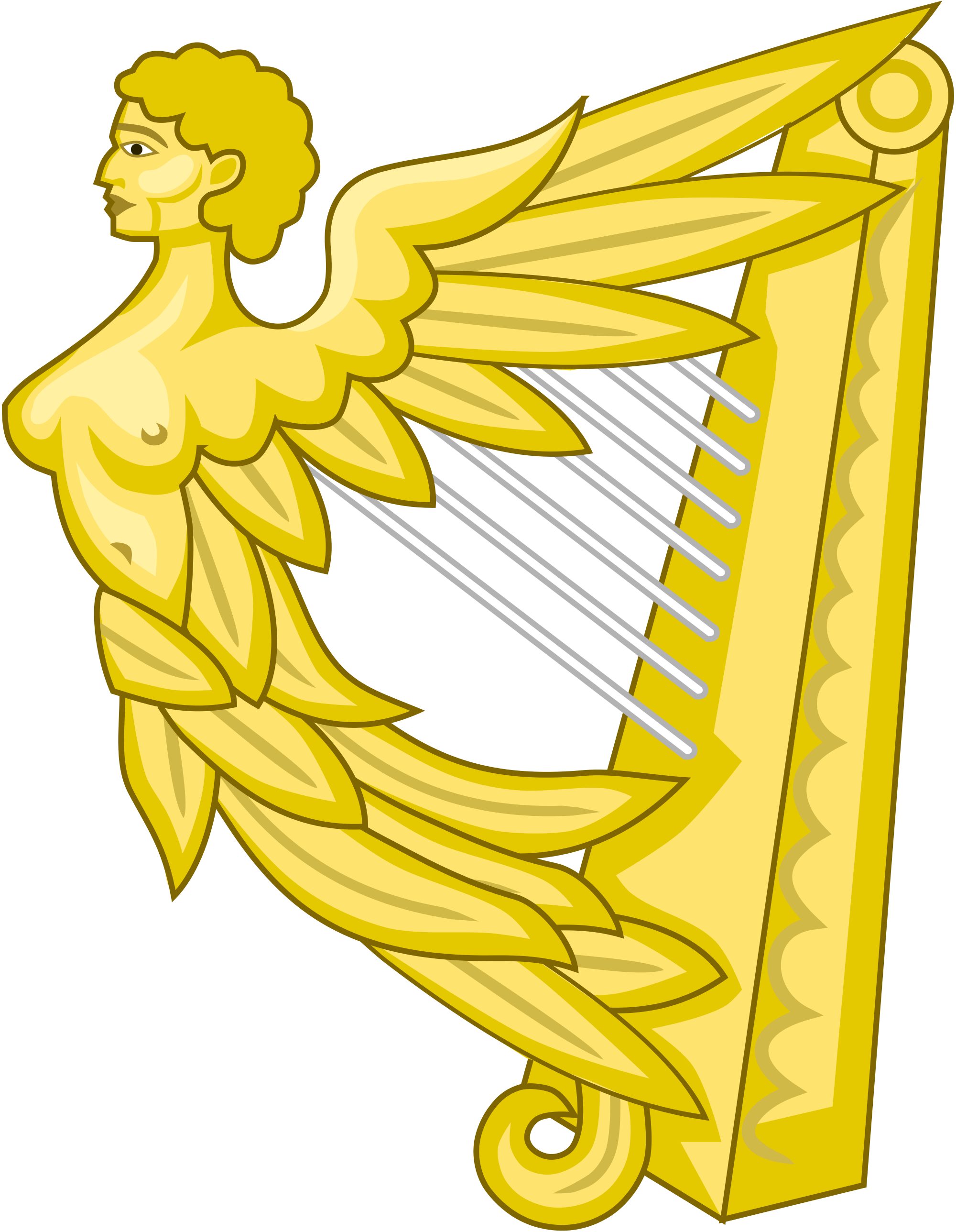 Gambar Transparan harpa Irlandia