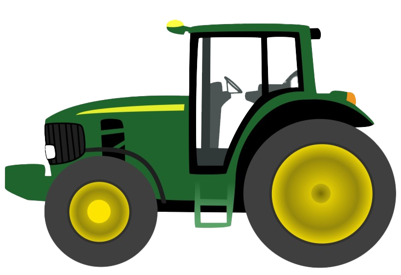 John Deere Green Tractor PNG высококачественный образ
