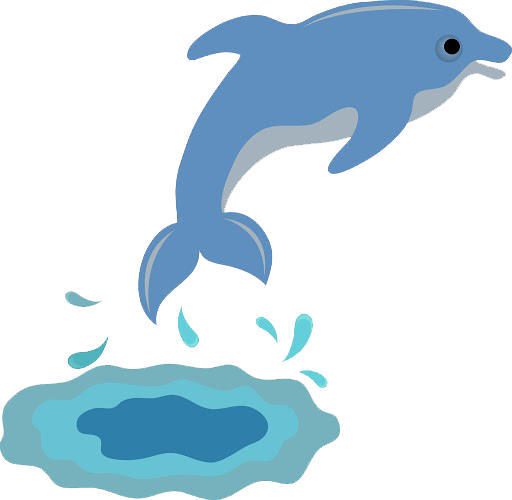 Jumping Dolphin Cartoon Free PNG Image | PNG Arts