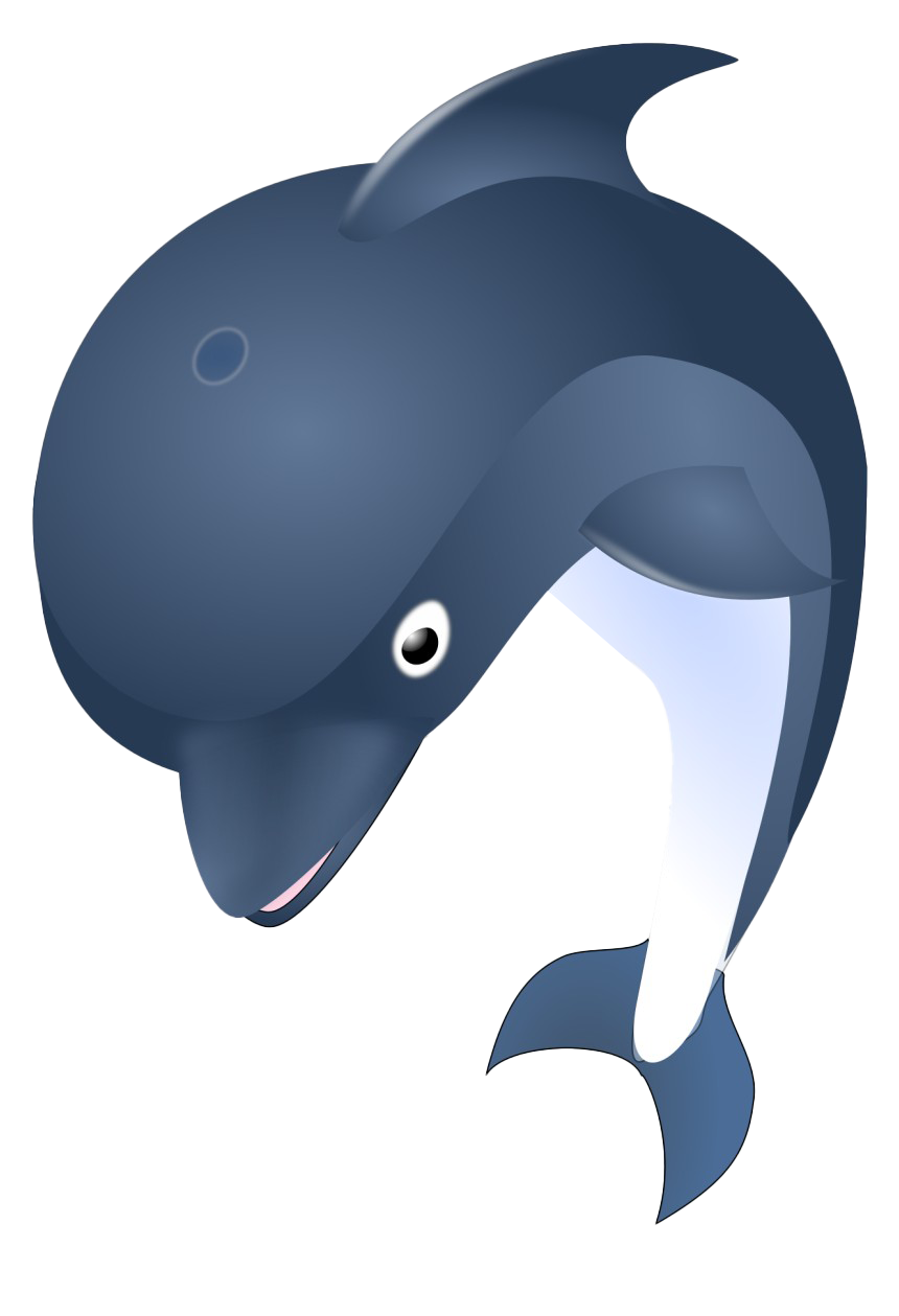Imagem de PNG de desenhos animados de golfinho pulando
