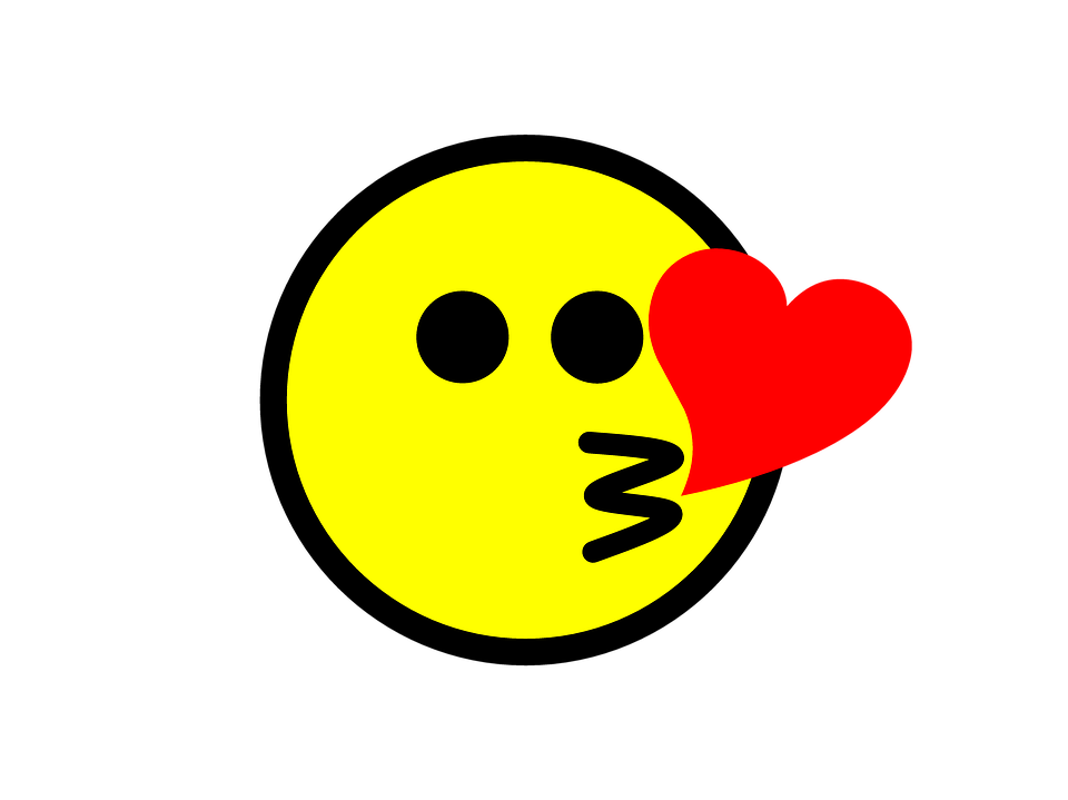 Ciuman smiley emoji PNG unduh Gambar