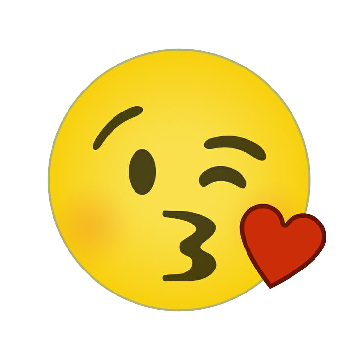 قبلة مبتسم emoji PNG الصورة
