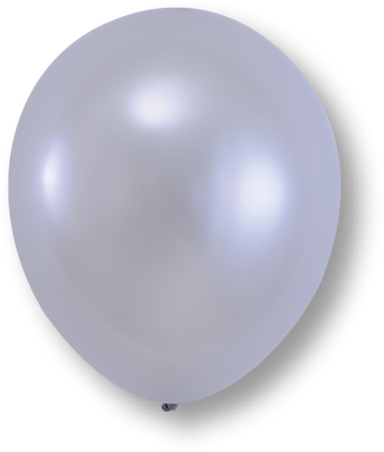 Imagem de fundo PNG de balão metálico