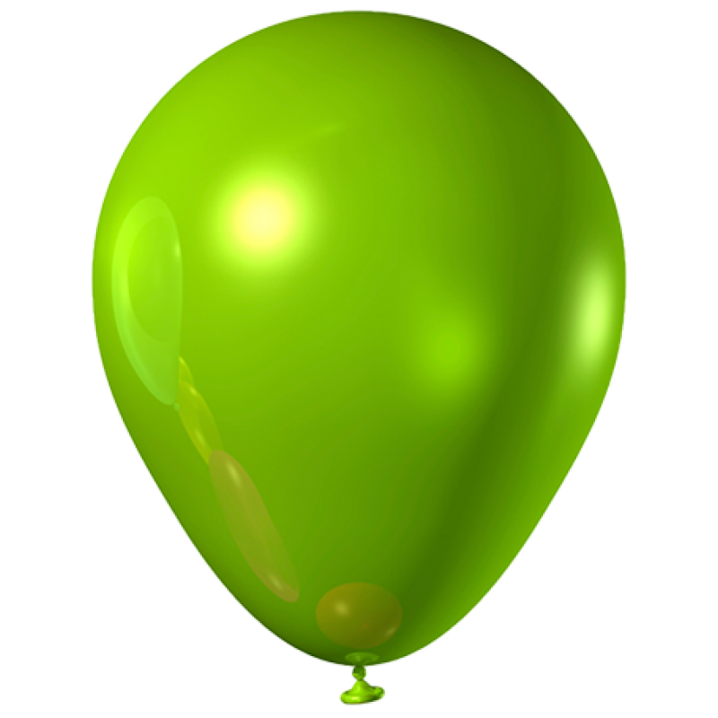 Fundo transparente de balão metálico PNG