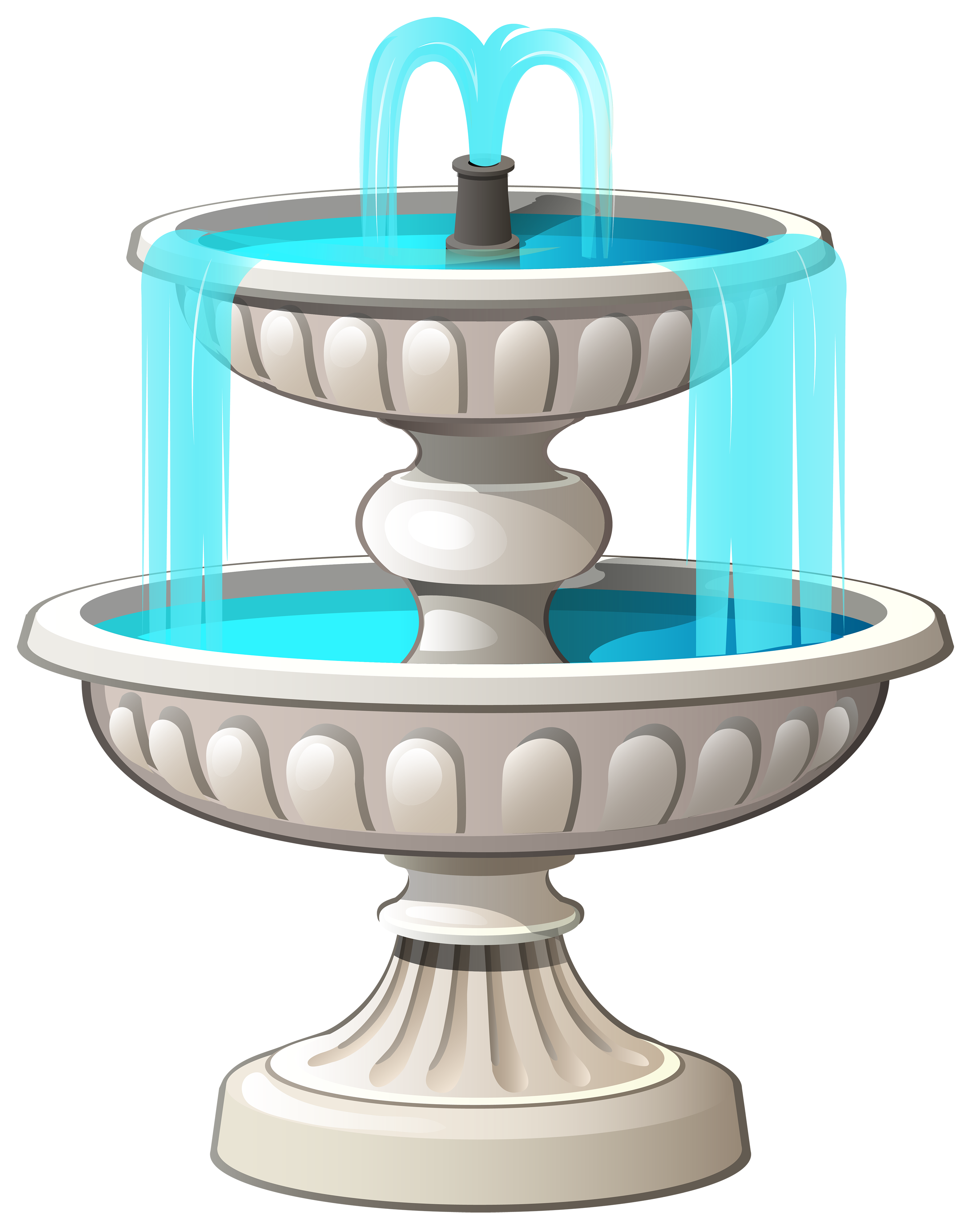 Modern Fountain PNG High-Quality Image