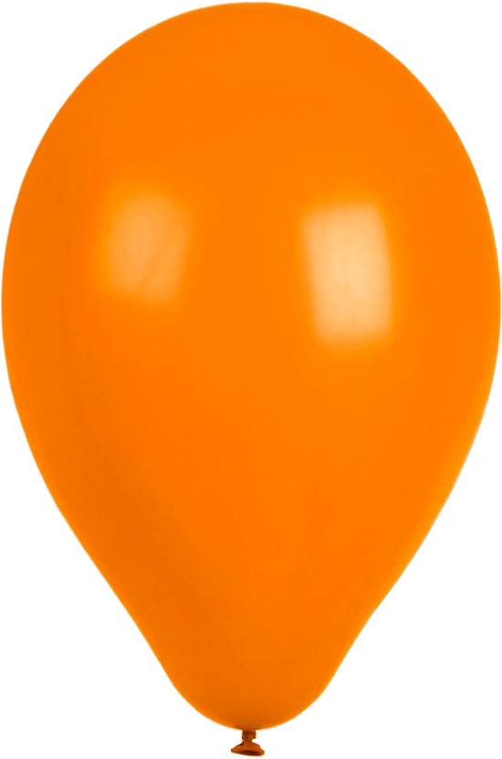 Orange Balloon Free PNG Image