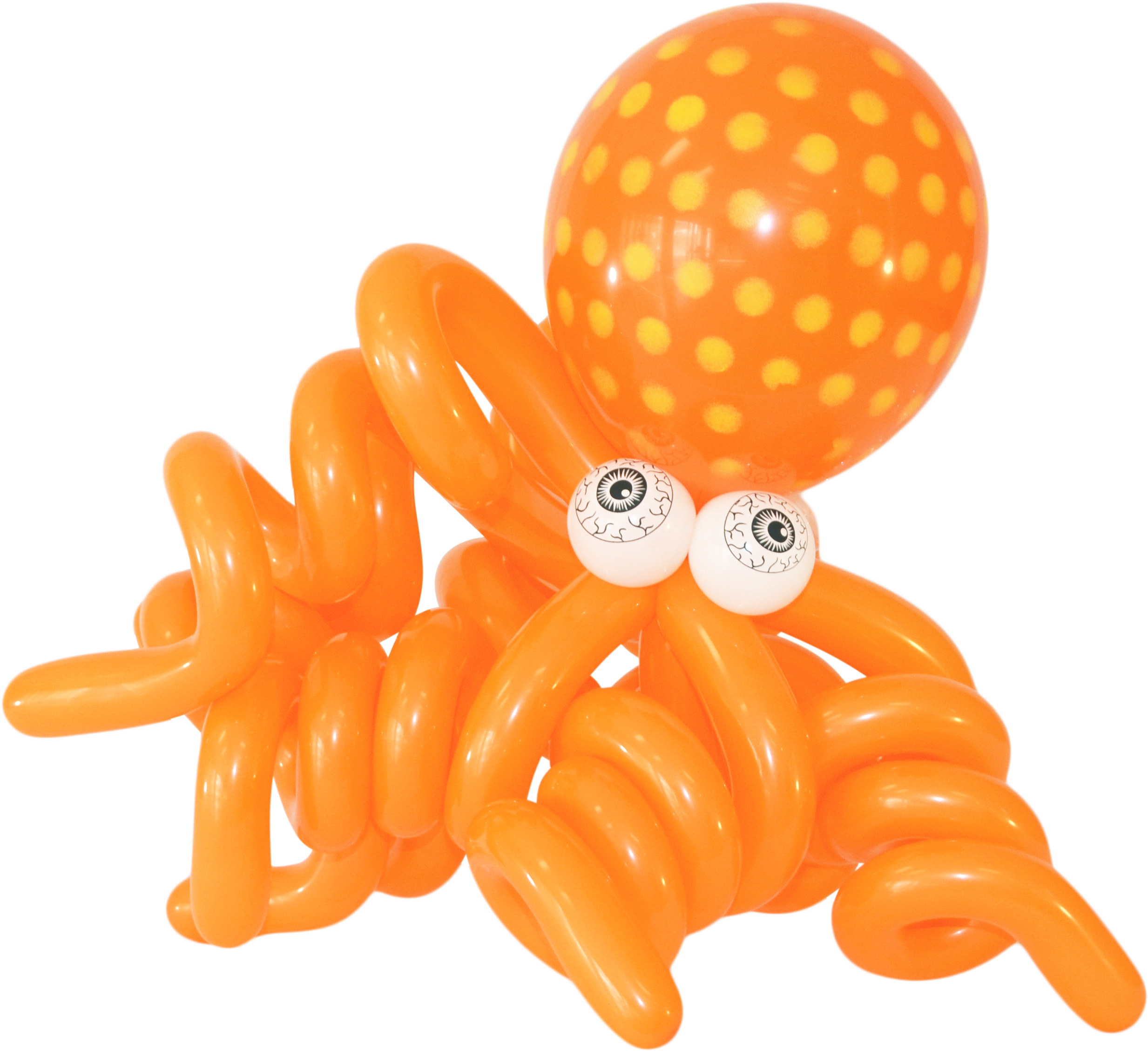 Oranje ballon Transparant Beeld