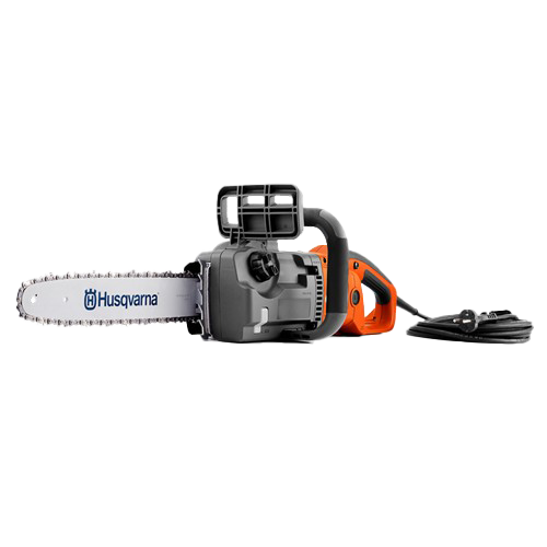 Orange Electric Chainsaw PNG Pic