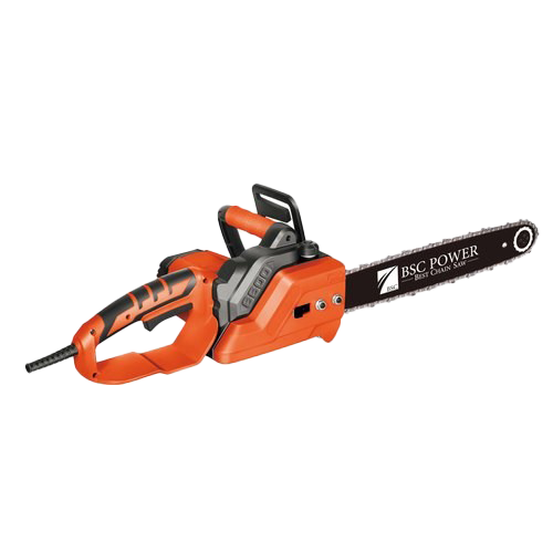 Orange Electric Chainsaw PNG Picture