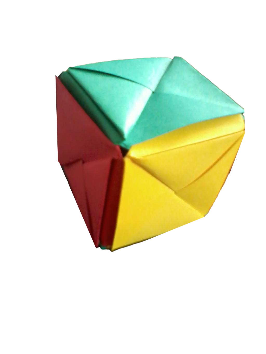 Origami Cube PNG Download Image