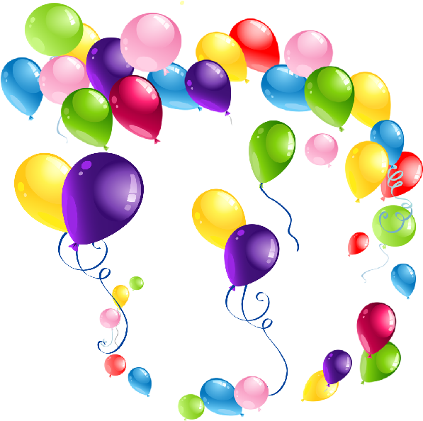 Party Balloons PNG Photo