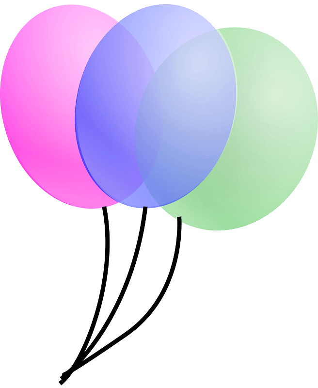 Pastell-Ballon-PNG-Bild