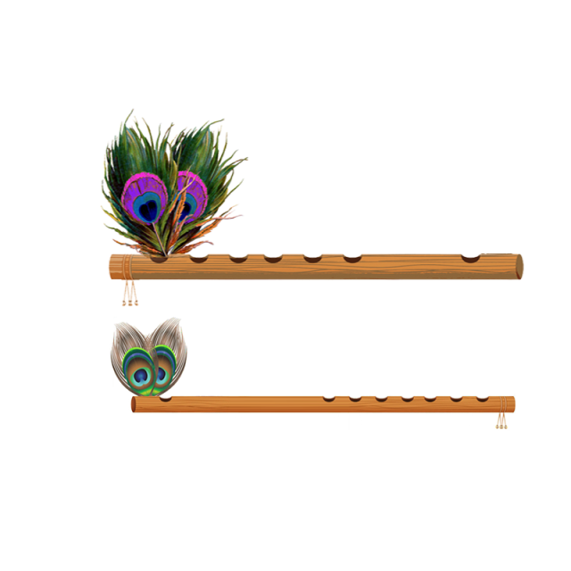 Peacock Feather Flute PNG Image