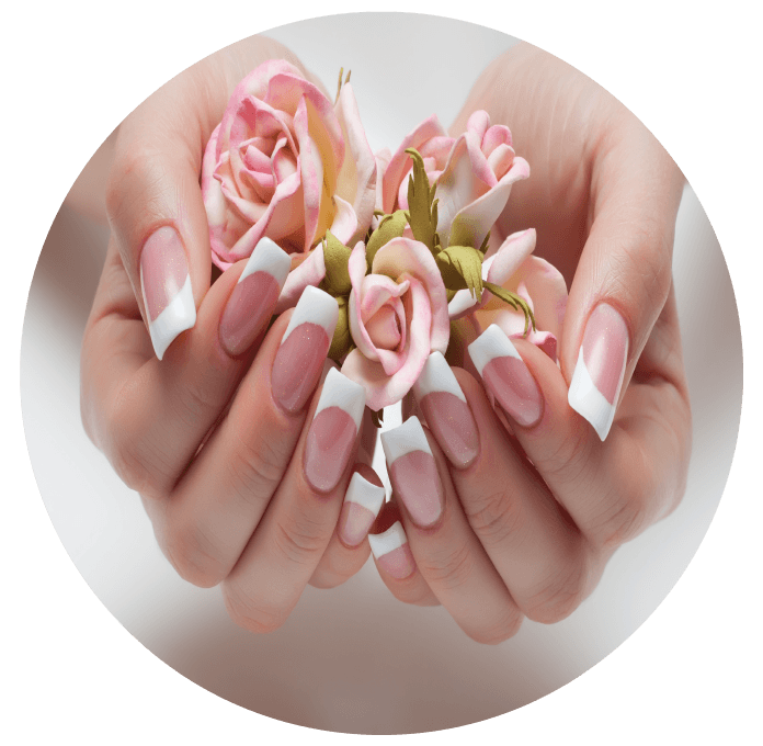 Roze acryl nagels PNG Gratis Download