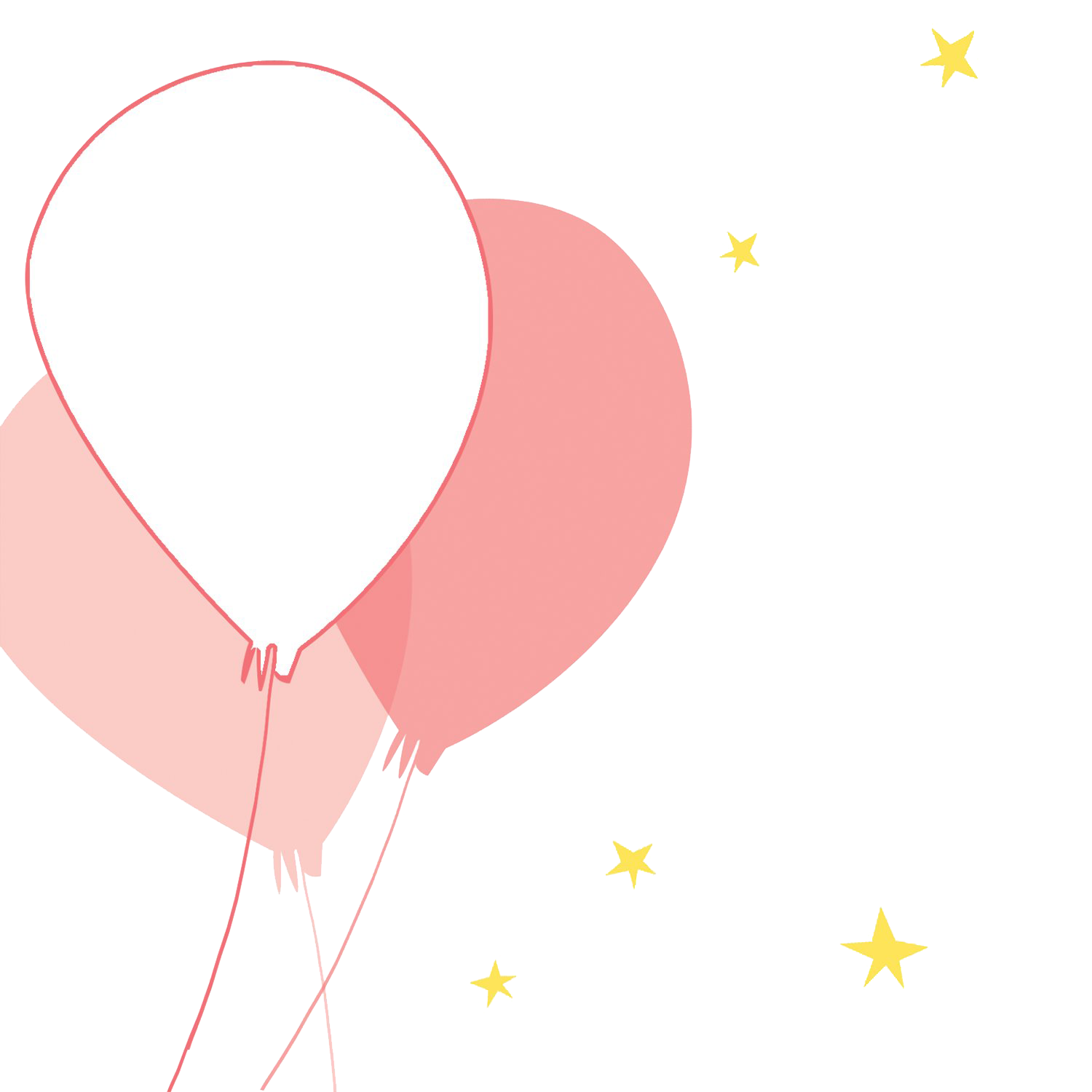 Pink Balloons PNG Transparent Image