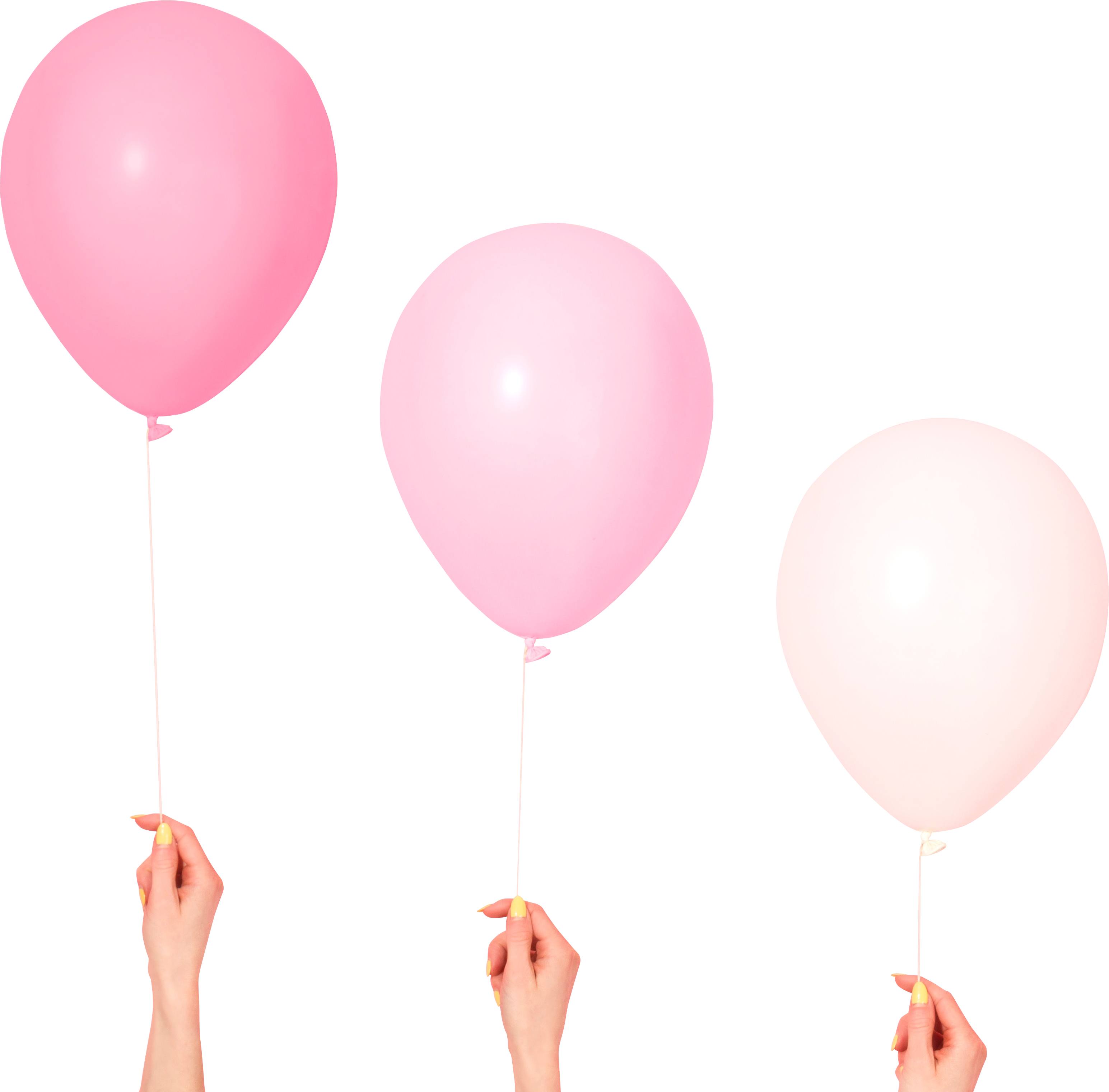 Palloncini rosa Immagini trasparenti