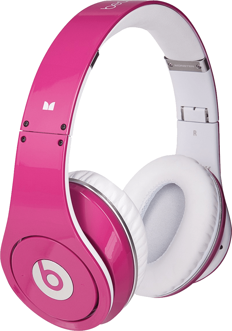Pink beats headphone Gambar Transparan