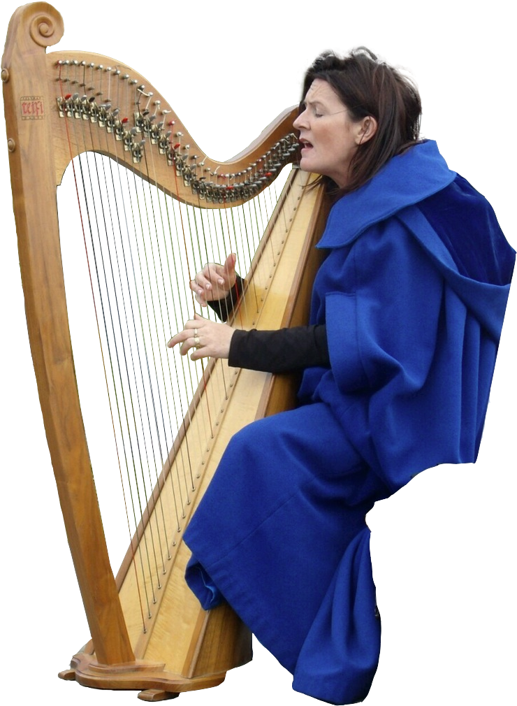 Playing Harp PNG Image