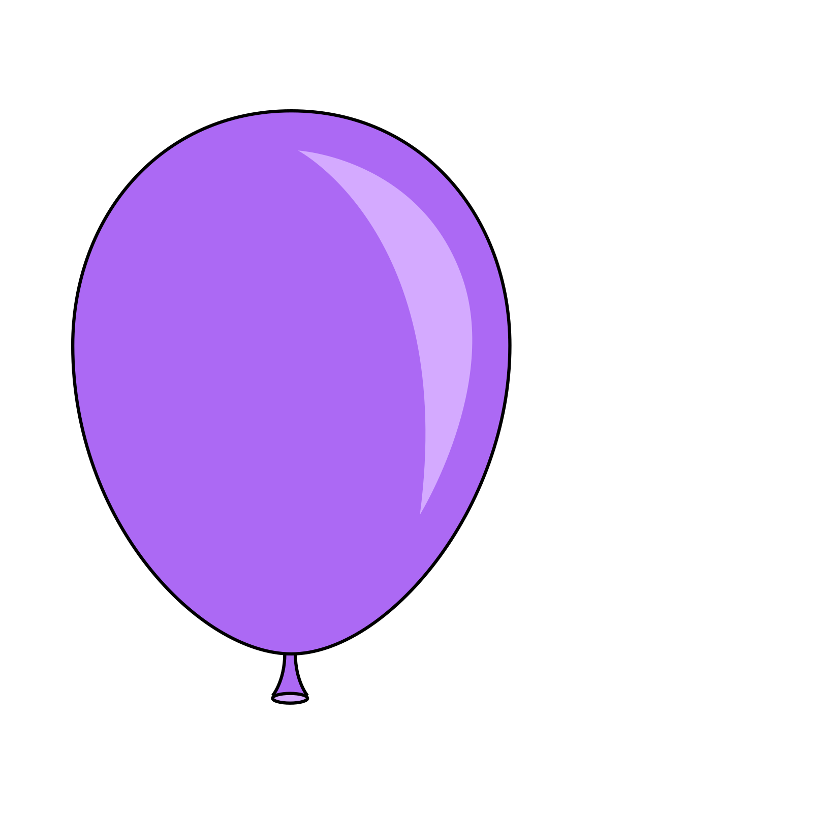 Purple Balloon PNG Image Background