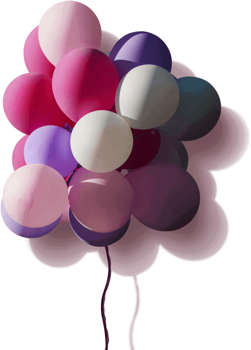 Paarse ballon PNG Foto