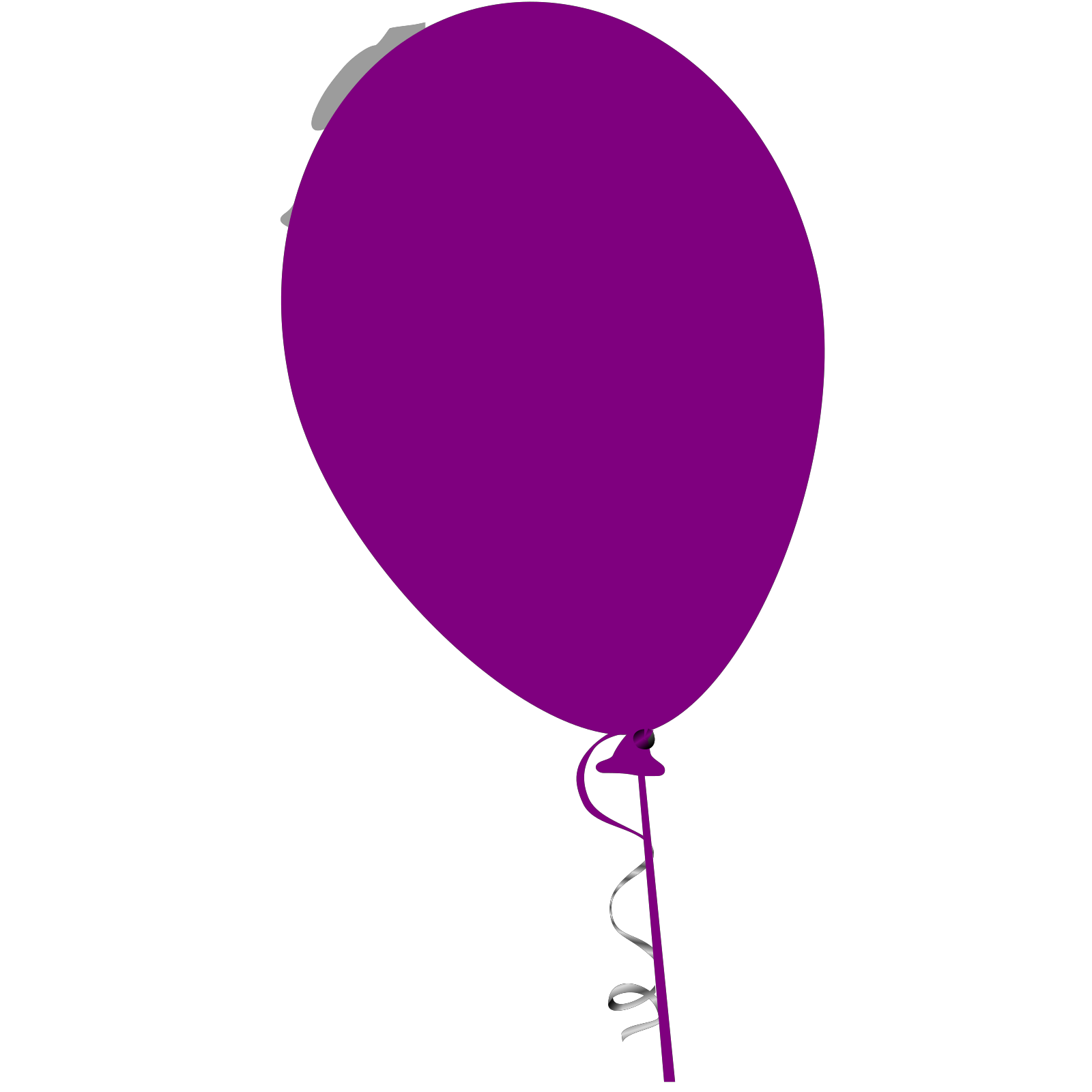 Paarse ballon PNG Foto