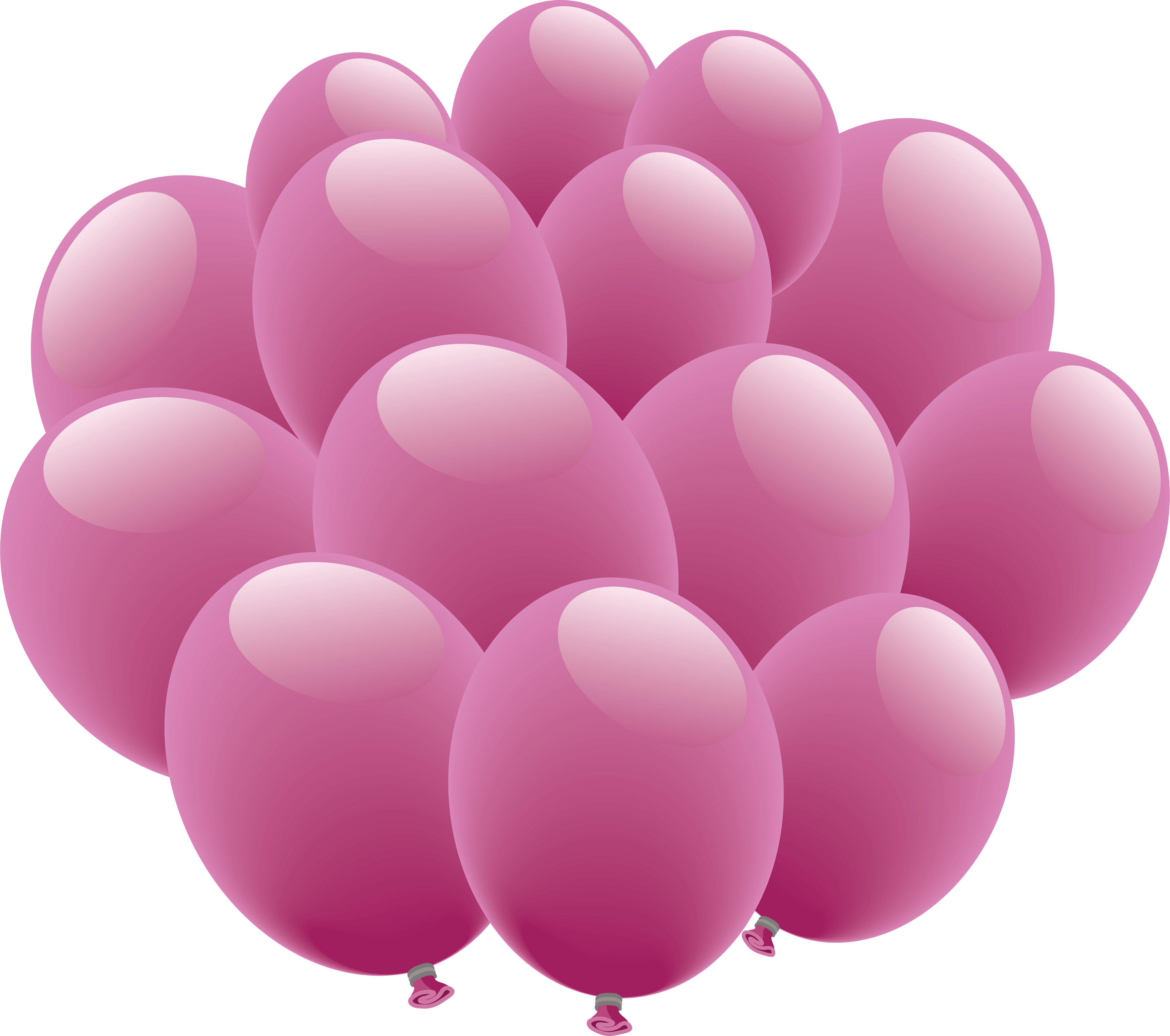 Paarse ballon PNG Transparant Beeld