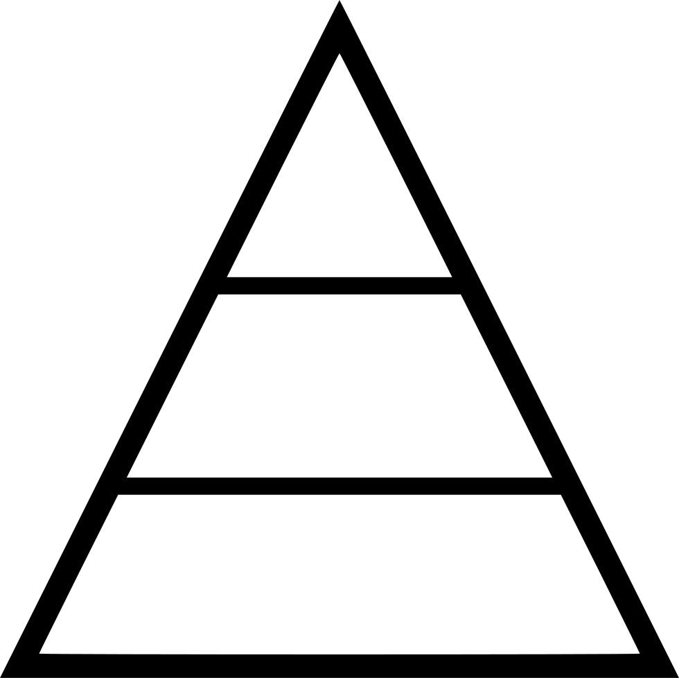 Imagens transparentes de forma de pirâmide