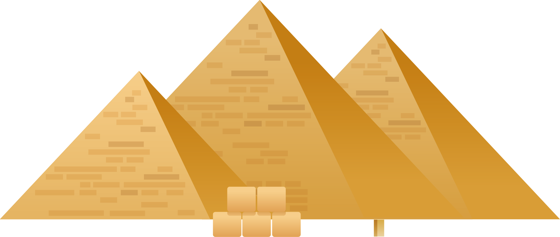 Imagens transparentes de pirâmide