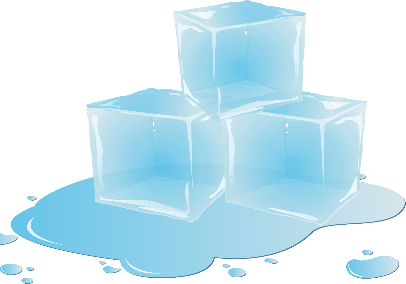 Cube de glace rectangulaire PNG image image