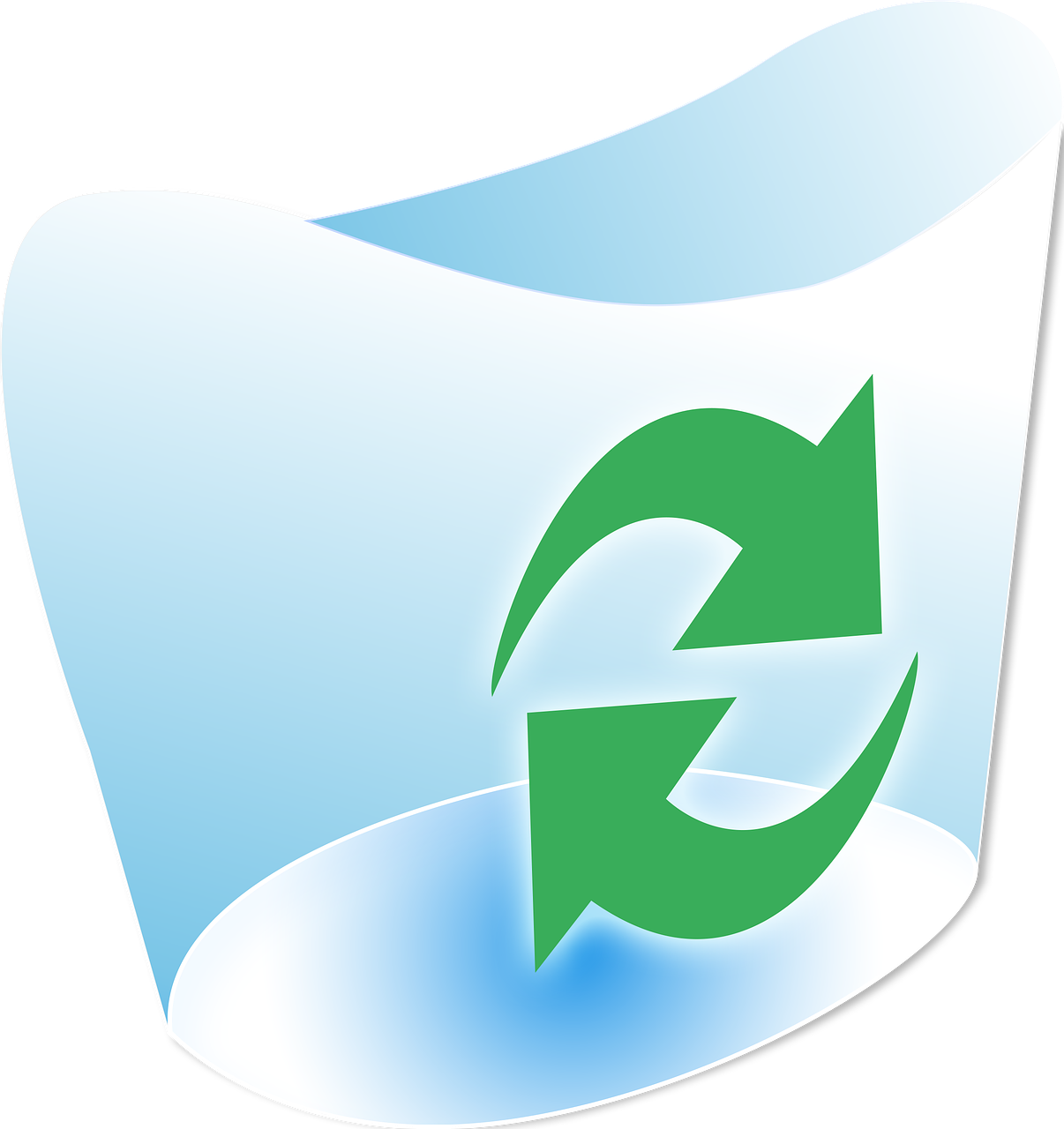 Recycle Bin Logo PNG Background Image