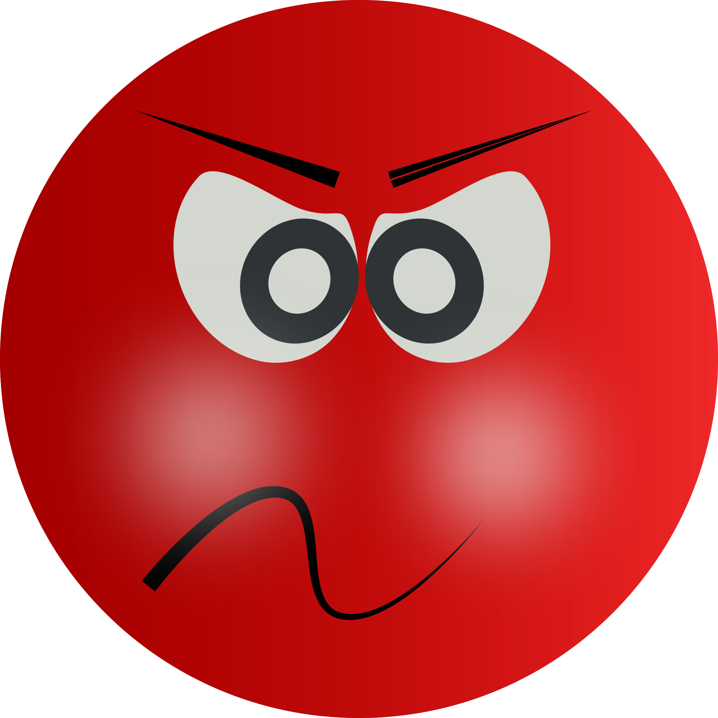 Rote wütende weinende Emoji-freies PNG-Bild