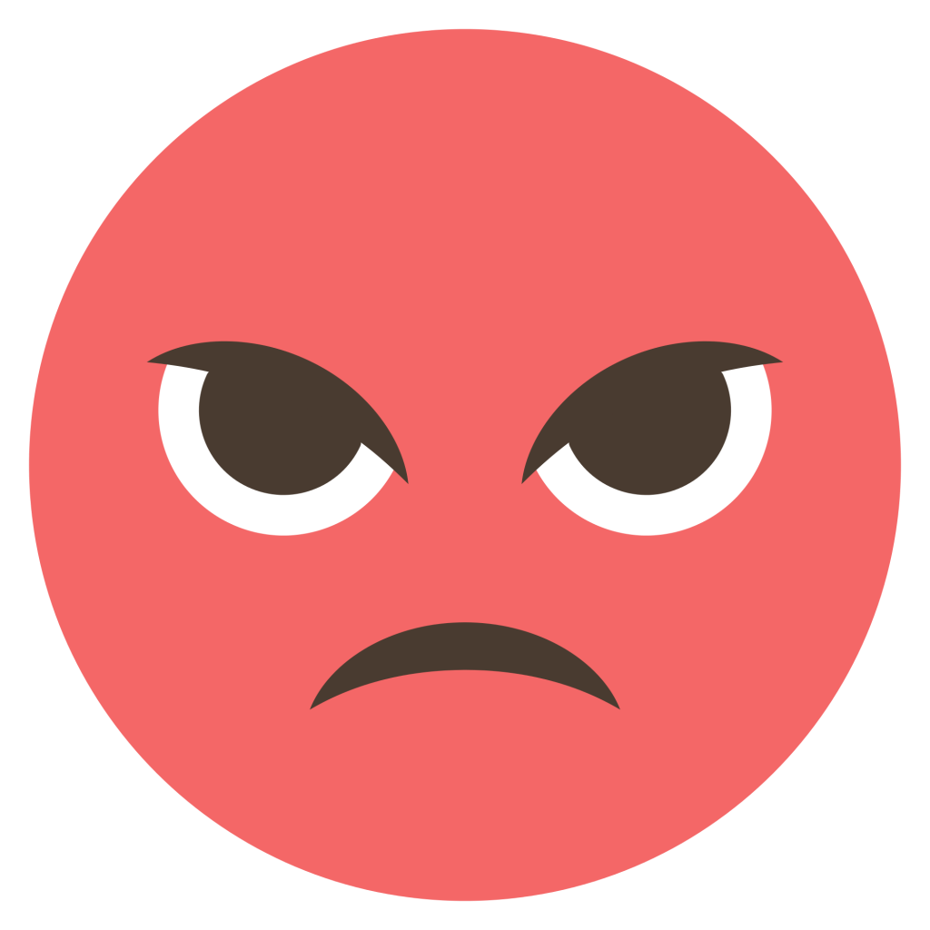Rot wütend weinen emoji PNG Bild Herunterladen