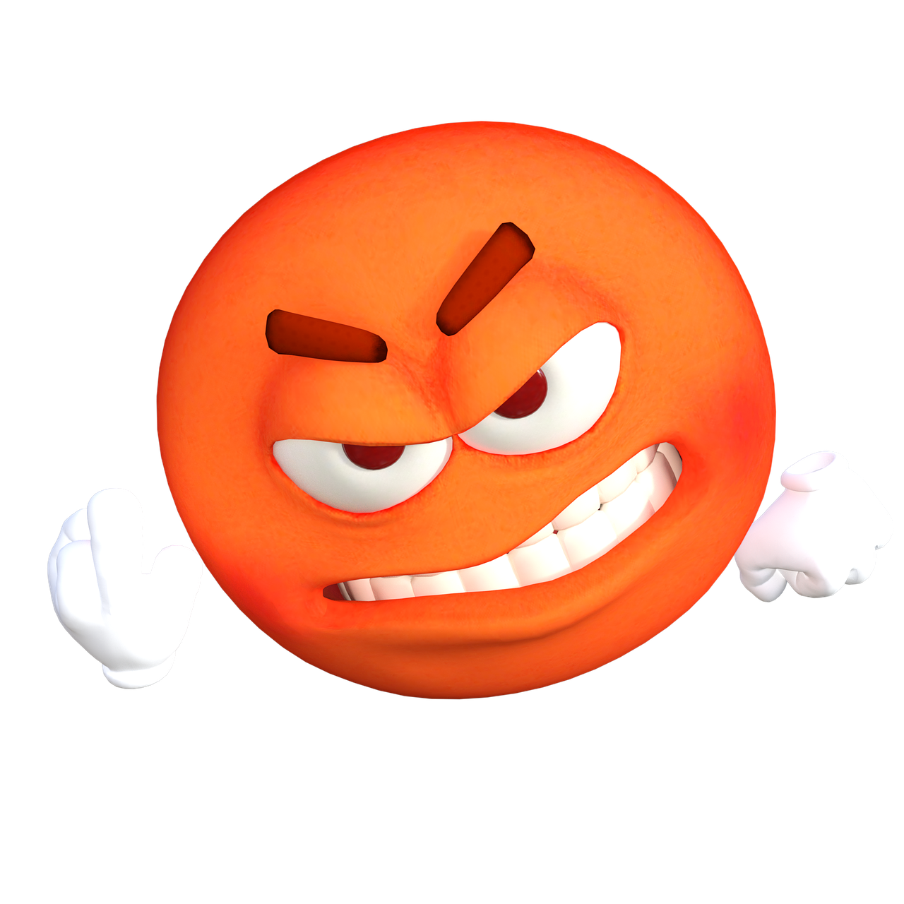 Rotes wütendes weinendes emoji PNG Bild