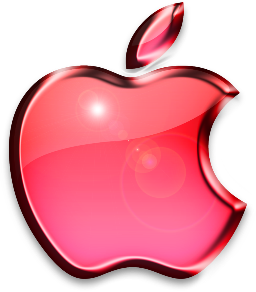 Rode appel logo PNG Afbeelding achtergrond