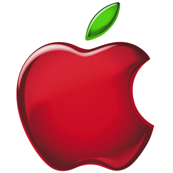 Rood Apple-logo PNG Transparant Beeld
