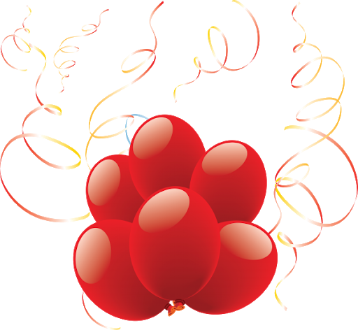 Red Balloons Download PNG Image