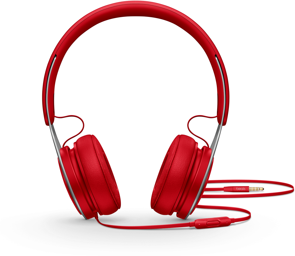 Red Beats Headphone PNG Transparent Image