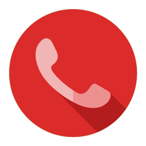 Red Call Button PNG Transparent Image