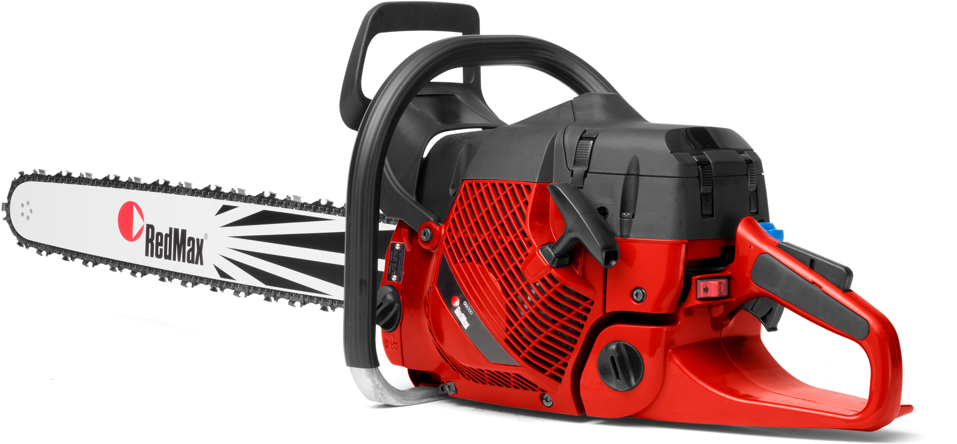 Red Chainsaw PNG High-Quality Image