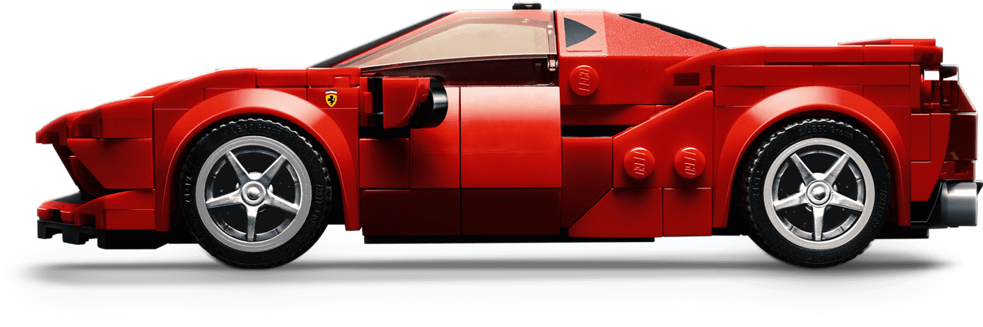 Red Ferrari F8 Tributo Free PNG Image