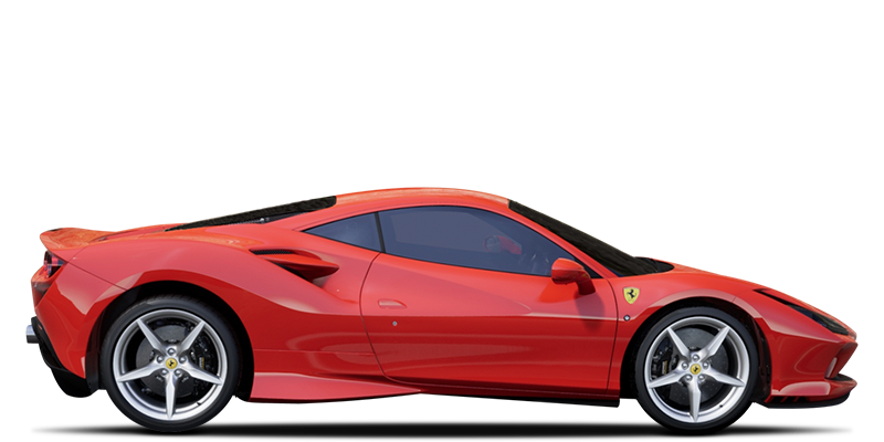 Red Ferrari F8 Tributo PNG Download Afbeelding