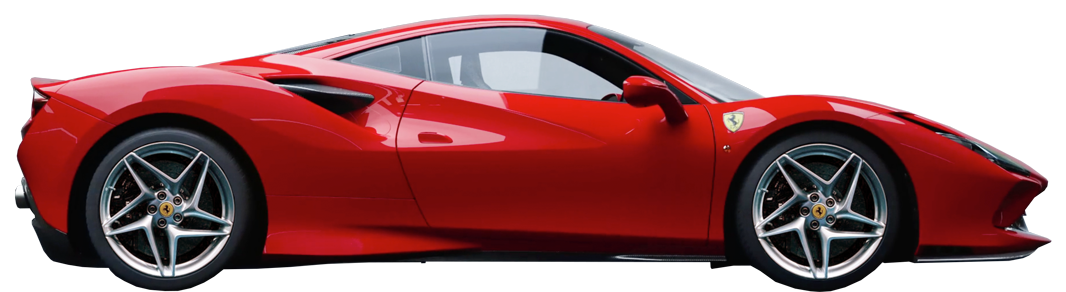 Red Ferrari F8 Tributo PNG Free Download
