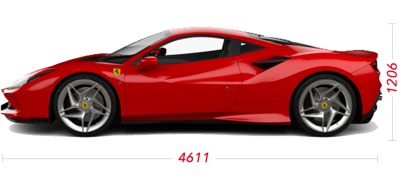 Red Ferrari F8 Tributo PNG High-Quality Image