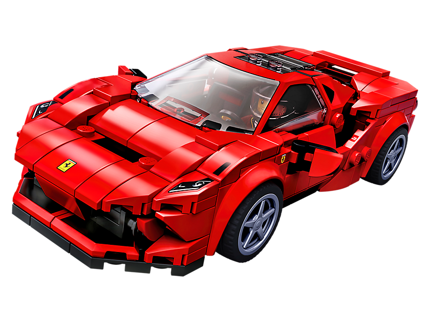 Red Ferrari F8 Tributo PNG Image Background