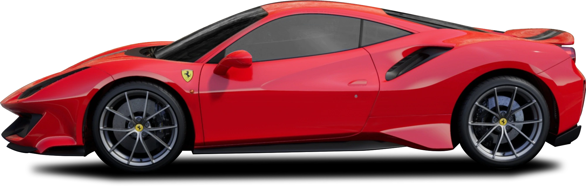 Red Ferrari GTC4LUSSO Transparentes Bild