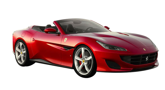 Red Ferrari Portofino Gratis PNG-Afbeelding